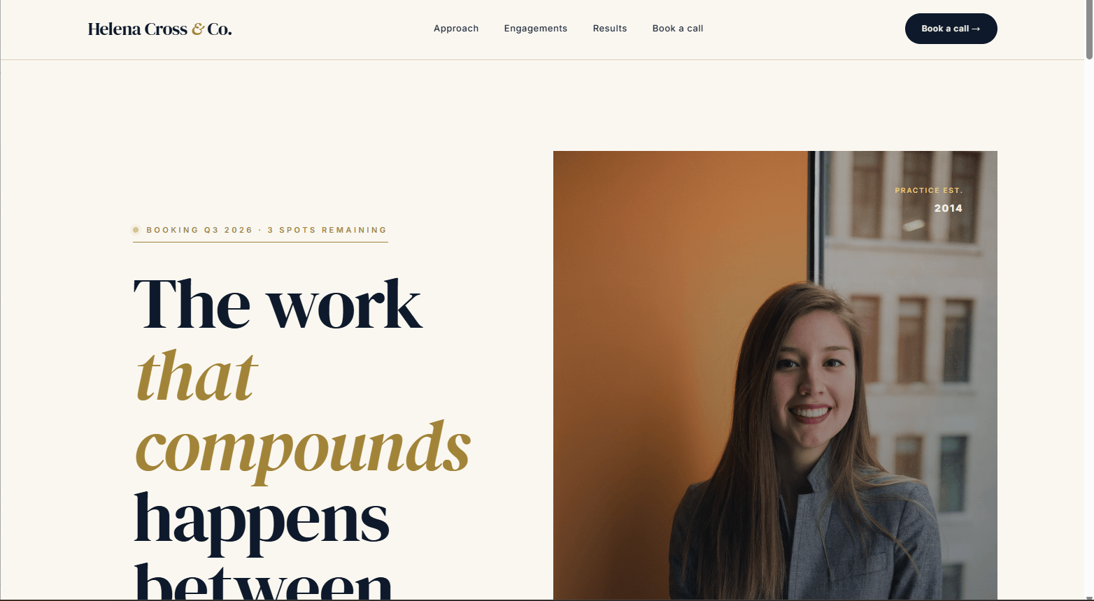 Helena Cross & Co. template preview